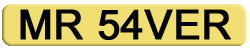 Private Number Plates MR54VER - MR SAVER